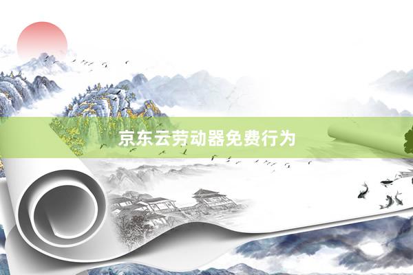 京东云劳动器免费行为