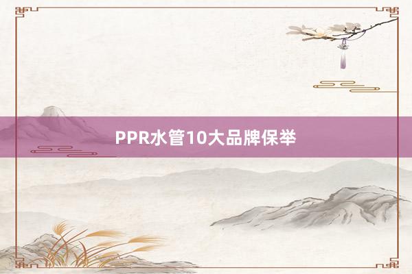 PPR水管10大品牌保举